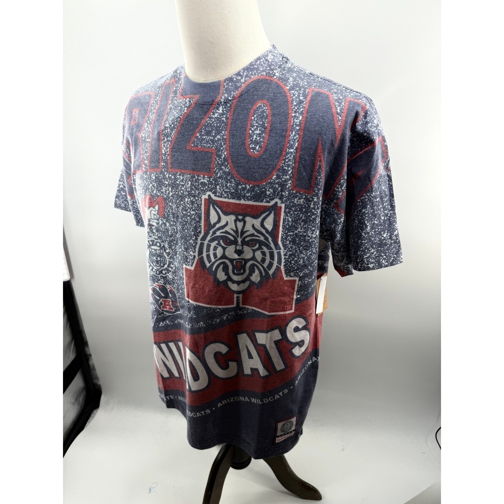 Mitchell & Ness Arizona Wildcats All Over Print Tee Shirt Mens Medium NCAA NEW - Picture 10 of 10